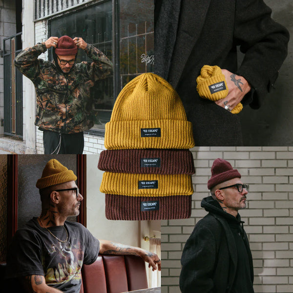 Collage de photos des tuques Escape Cafe