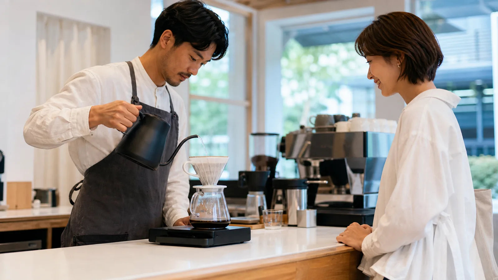 Coffee tasting at a Montreal artisanal coffee roastery