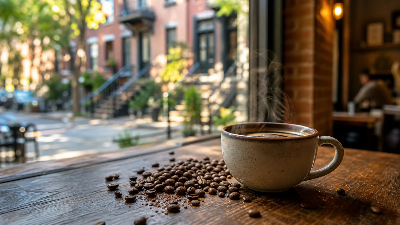 Cup of Sugarcane EA decaf coffee roasted by Escape